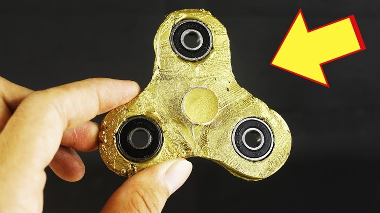 How to Make a Gold Fidget Spinner - DIY Craft - Handmade - Creative with Spinner