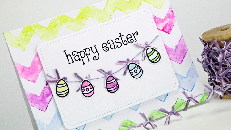 How to make a watercolor Easter card