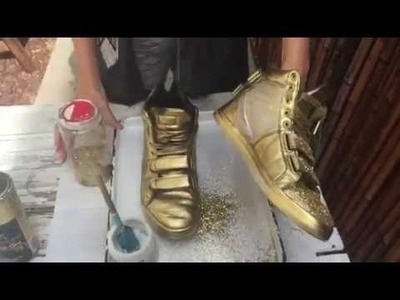 HOW TO MAKE YOUR OWN GOLDEN SHOES
