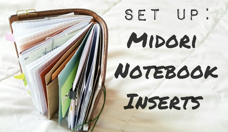 How To Set Up Midori Notebook Inserts