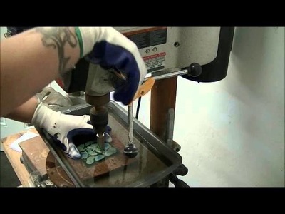 How to use a drill press with fused glass