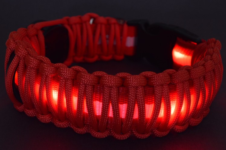 How to Wrap an L.E.D. Dog Collar with Paracord - BoredParacord