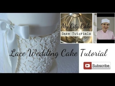 Lace wedding cake tutorial