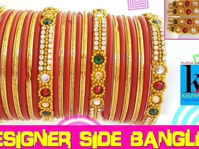 Making of silk thread bangles - silk thread designer chura side bangles tutorials || DIY |