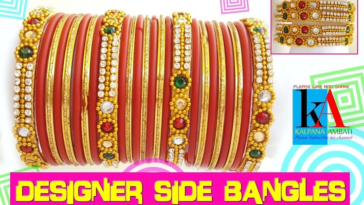 Making of silk thread bangles - silk thread designer chura side bangles tutorials || DIY |
