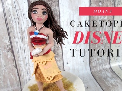 Moana Disney Cake Topper Video collaboration with Miss Trendy Treats | Delicious Sparkly Cakes