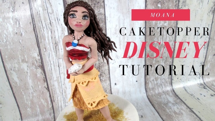 Moana Disney Cake Topper Video collaboration with Miss Trendy Treats | Delicious Sparkly Cakes