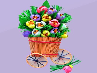 Paper Quilling Flower Basket | Paper Quilling Art