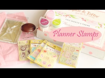 Planner Stamps│Sophie & Toffee Subscription Box June 2016