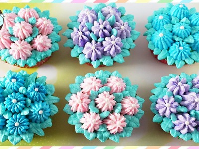 RUSSIAN PIPING TIPS: FLOWER CUPCAKES, FLOWER CAKE - SUGARCODER