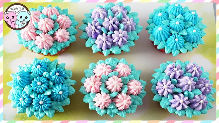 RUSSIAN PIPING TIPS: FLOWER CUPCAKES, FLOWER CAKE - SUGARCODER