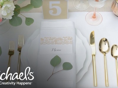 Rustic Wedding: Table Setting Ideas | Wedding Inspiration | Michaels