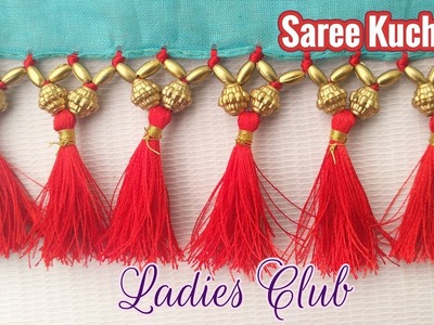 Saree Tassels I Saree Kuchu Making using Beads I Gonde Designs I Latest Kucchu Designs