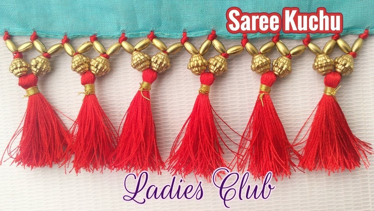 Saree Tassels I Saree Kuchu Making using Beads I Gonde Designs I Latest Kucchu Designs