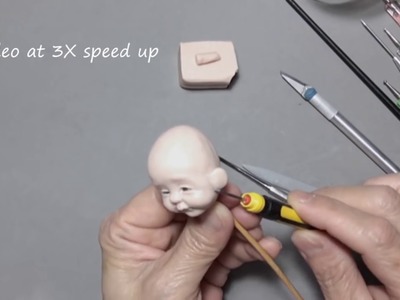 Sculpt a Mini Baby Face (V32) - Fully Pose-Able action