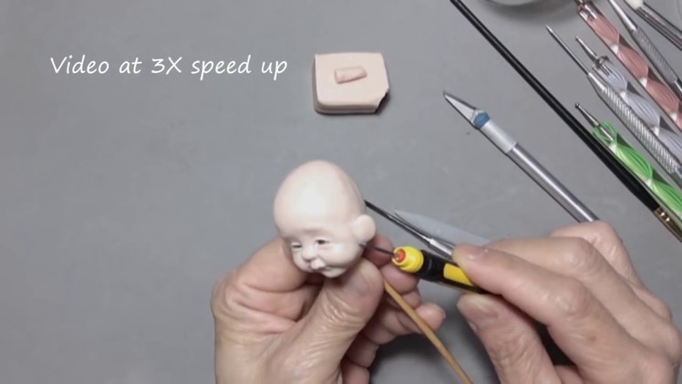 Sculpt a Mini Baby Face (V32) - Fully Pose-Able action