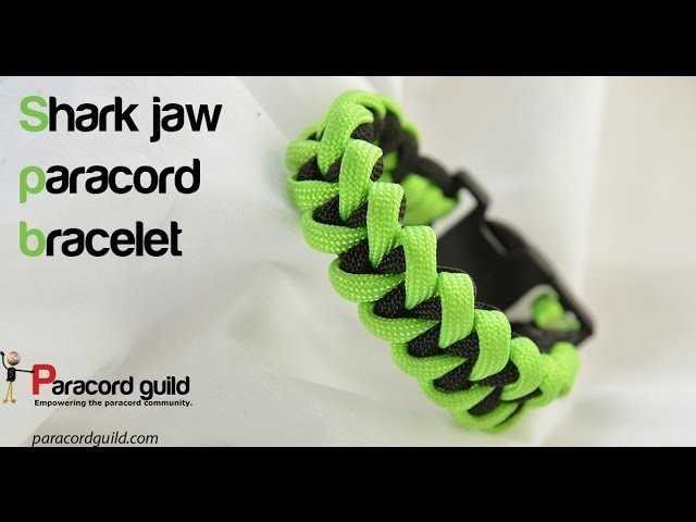 Shark jaw bone paracord bracelet
