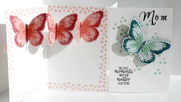 Stampin' Up! Watercolour Wings Pop Up  Mother's Day Card