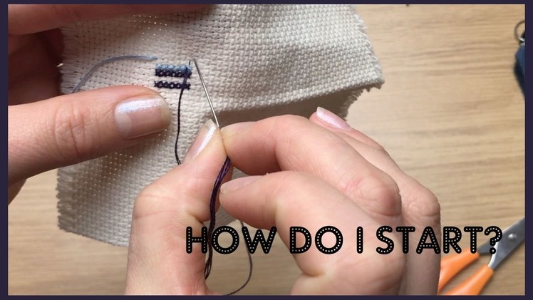Starting and Finishing your Cross Stitch