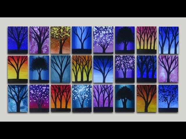 Turn Your Acrylic Paintings into Refridgerator Magnets | Easy Arts and Crafts Project