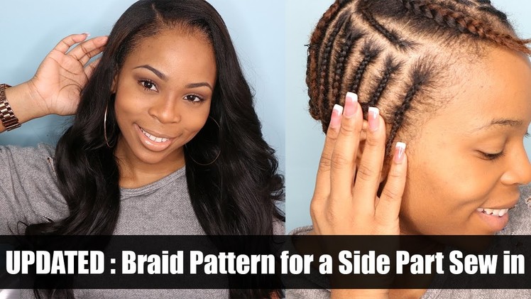UPDATED: Braiding Pattern for a side part with leave out