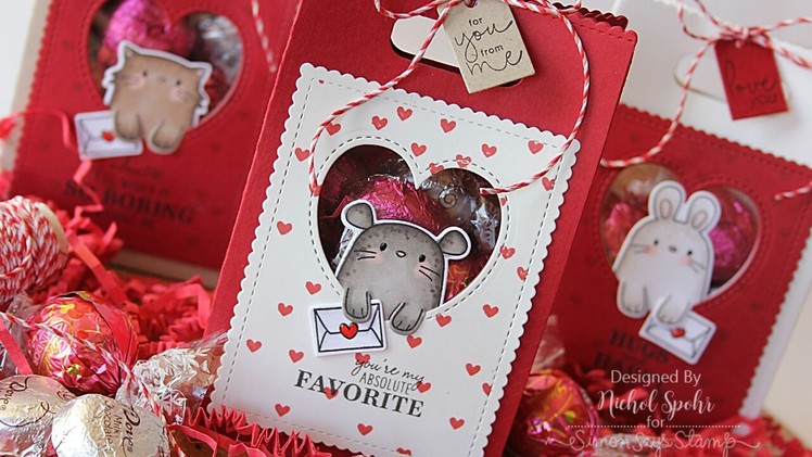 Valentine's Favor Bags with Clear Window