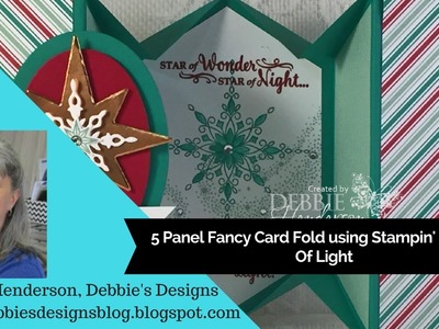 5 Panel Fancy Card Fold Using Stampin' Up! Products