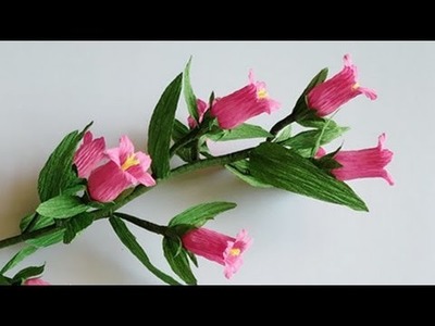 ABC TV | How To Make Campanula Medium Paper Flower From Crepe Paper - Craft Tutorial