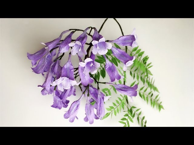ABC TV | How To Make Jacaranda Mimosifolia Paper Flower From Crepe Paper - Craft Tutorial