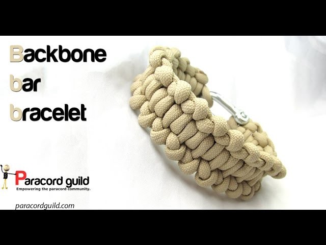 Backbone bar paracord bracelet