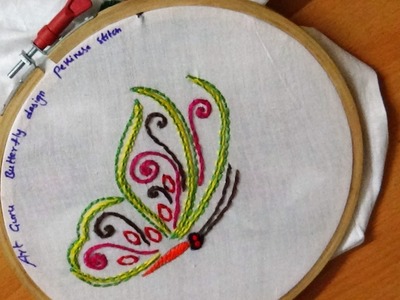 Beautiful Art -  Embroidery work designs -  Butterfly designs
