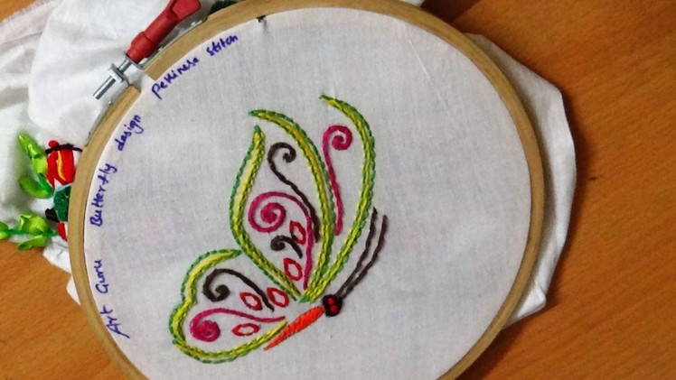 Beautiful Art -  Embroidery work designs -  Butterfly designs