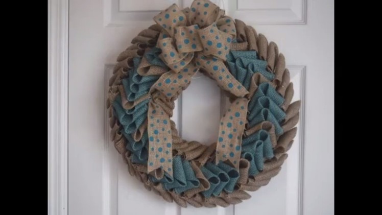 Burlap Petal Wreath