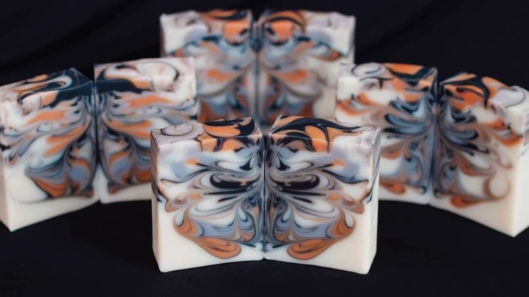 Butterfly Swirl Soap with Hanger Swirl - Homemade Soap