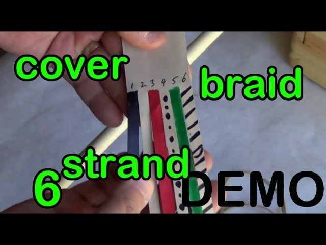 DEMO 11: 6 Strand Leather Round Cover Braid with a Core