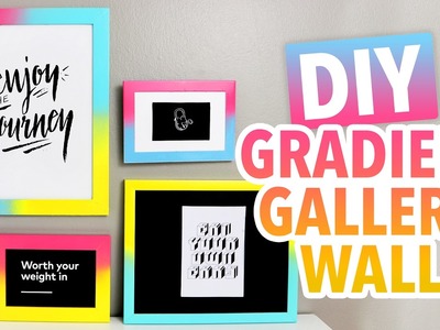 DIY Colorful Gradient Gallery Wall - HGTV Handmade