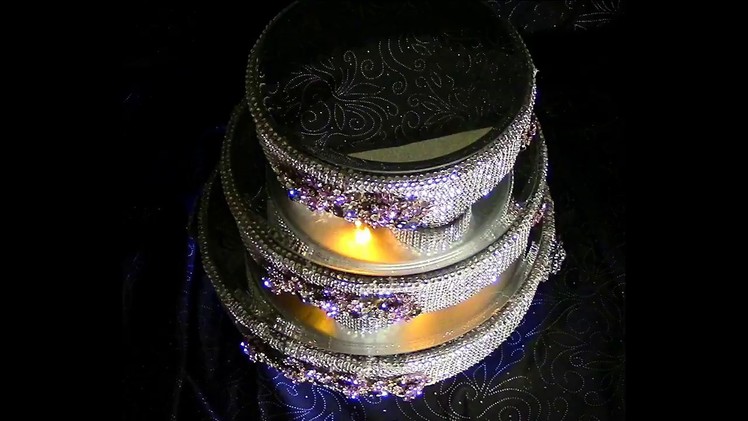 DIY Three Tier Lighted Rotating Wedding Cake Stand DIY Wedding Series Wk 8