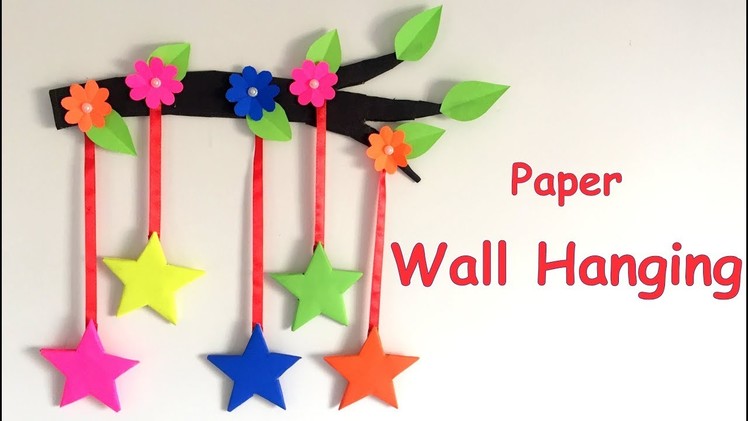 DIY - Wall Hanging from Paper.paper craft.card board craft. Home decoration idea