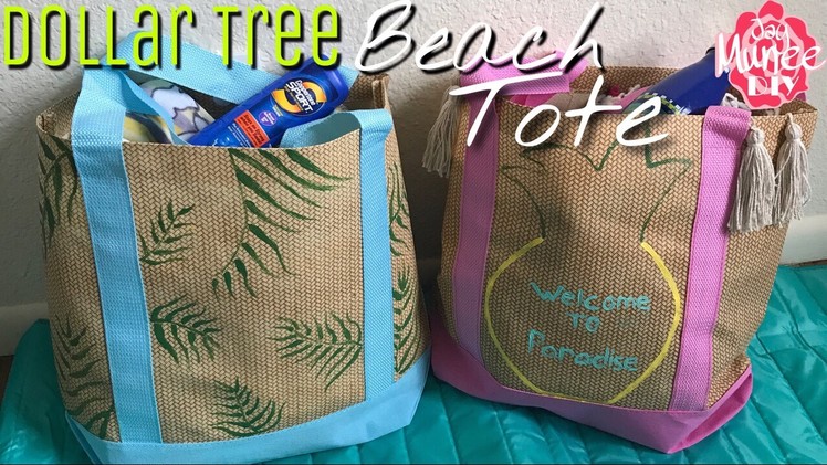 Dollar Tree DIY Beach Tote Bag