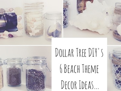 DOLLAR TREE DIYs: 6 Beach Decor Ideas