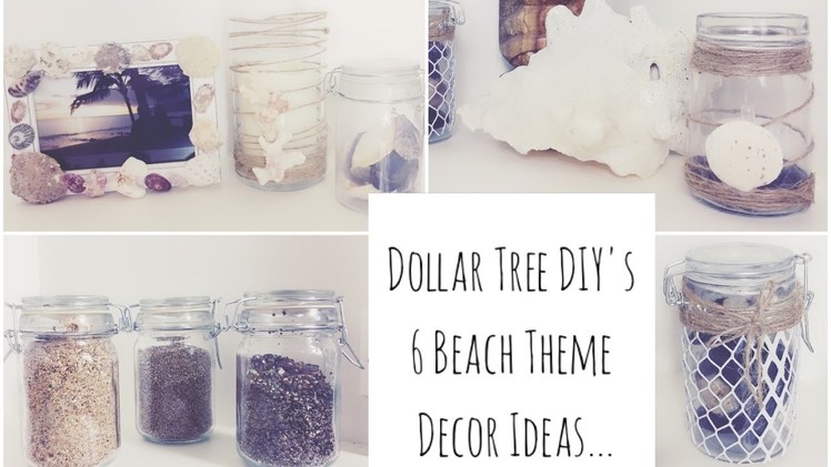 DOLLAR TREE DIYs: 6 Beach Decor Ideas