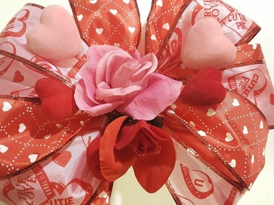 Double Bow for Valentine's Day - Dollar Tree Crafts