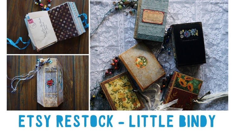 Etsy Restock | Handmade Vintage Journals | Little Bindy