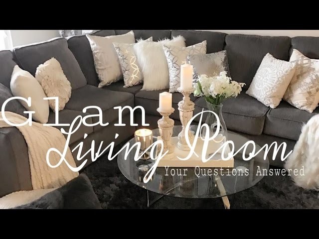 Glam Living Room Tour. ✨Your Questions Answered