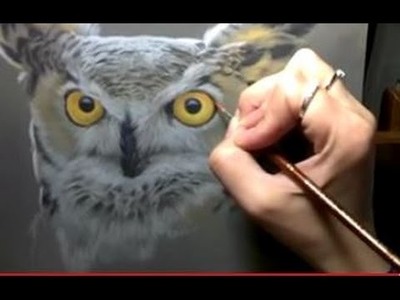 Great Horned Owl Watercolor 3 Hour Painting