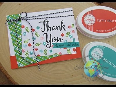 Handmade Thank You Card - PLAID!