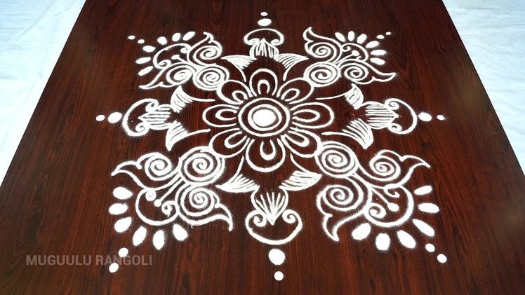 How to draw kolam easy || latest easy and simple rangoli designs || best and easy rangoli designs