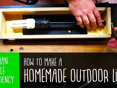 How to make a Homemade Outdoor Light using scraps