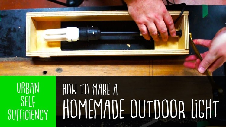 How to make a Homemade Outdoor Light using scraps