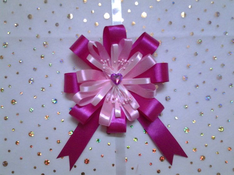 How to make an easy Ribbon Bow for gift wrap very beautiful